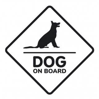 Dog On Board klistremerke